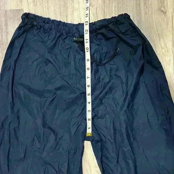 Vintage Cabelas Wind Pants Blue Nylon Rain Waterproof Hunting Fishing Size M - Picture 3 of 8